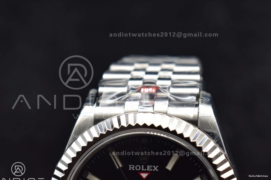 Affordable SS Jubilee 1107 on Noob Skydweller Best Dial SS Bracelet A23J Black Edition 0918